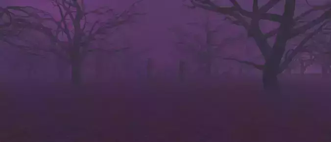 graveyard looping scene 3D model