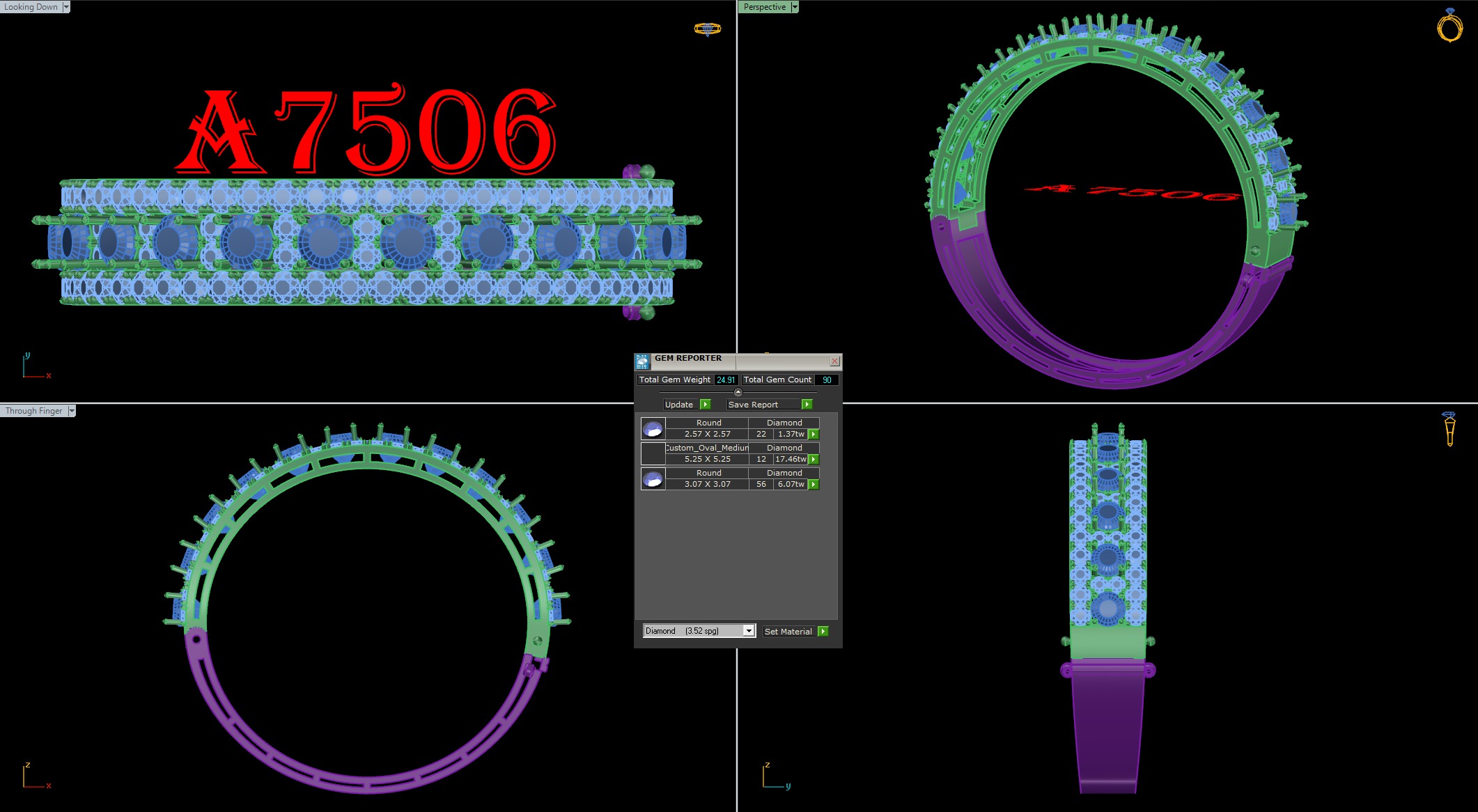 bangle bracelet 15 model  3D print model_10