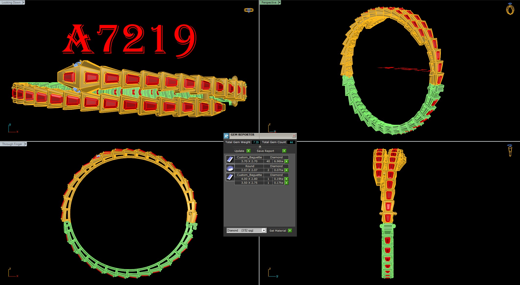 bangle bracelet 15 model  3D print model_9