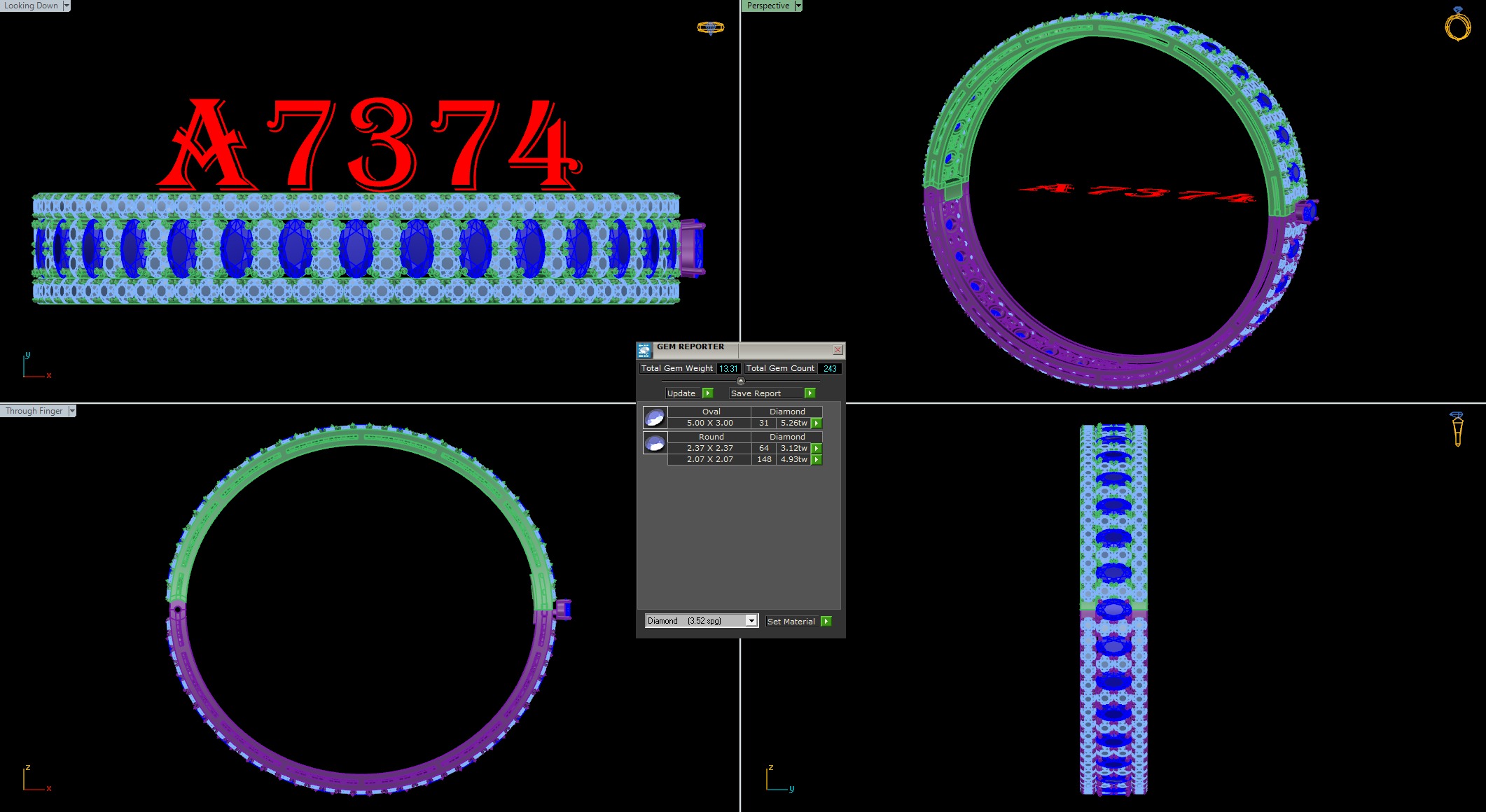 bangle bracelet 15 model  3D print model_8