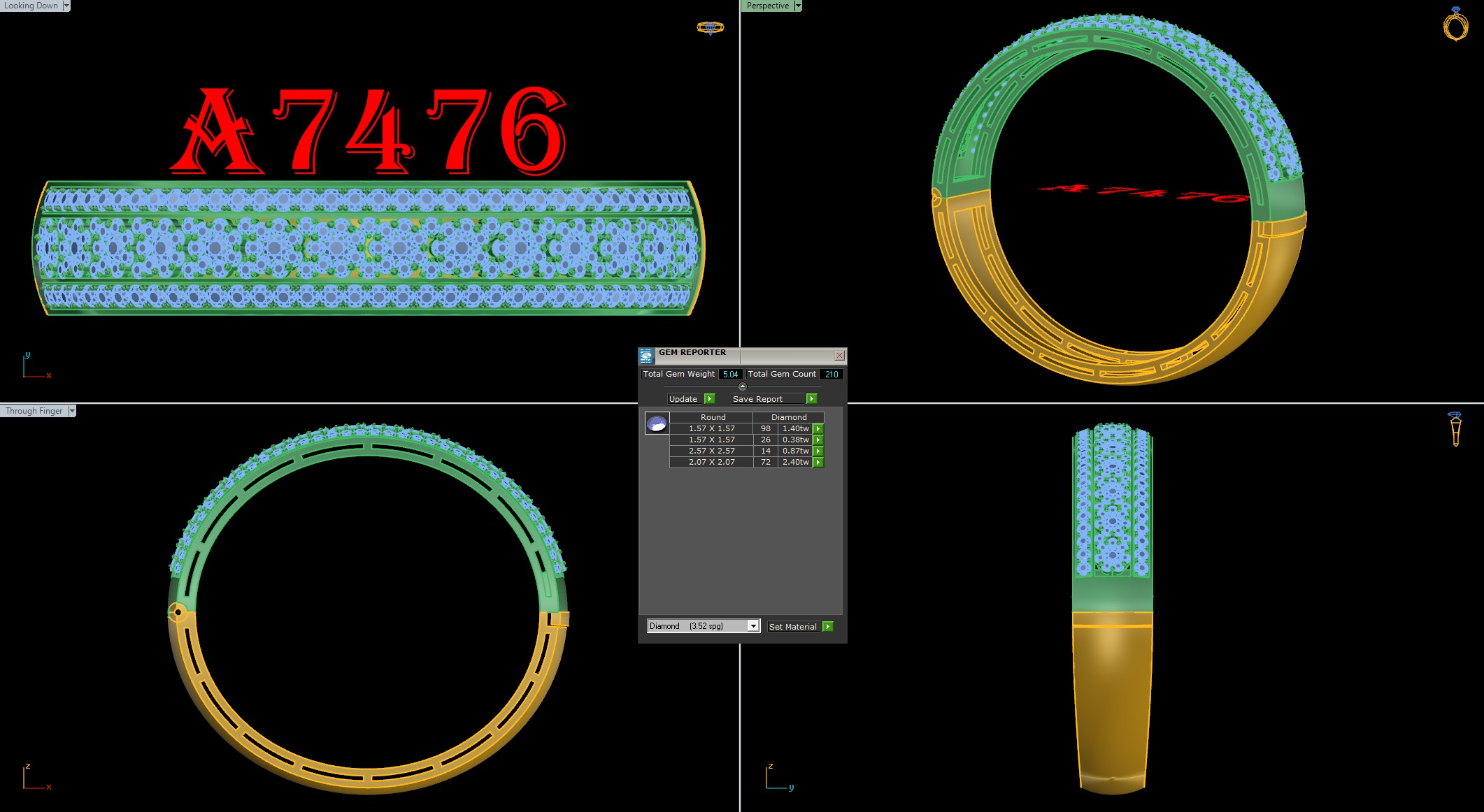bangle bracelet 15 model  3D print model_11