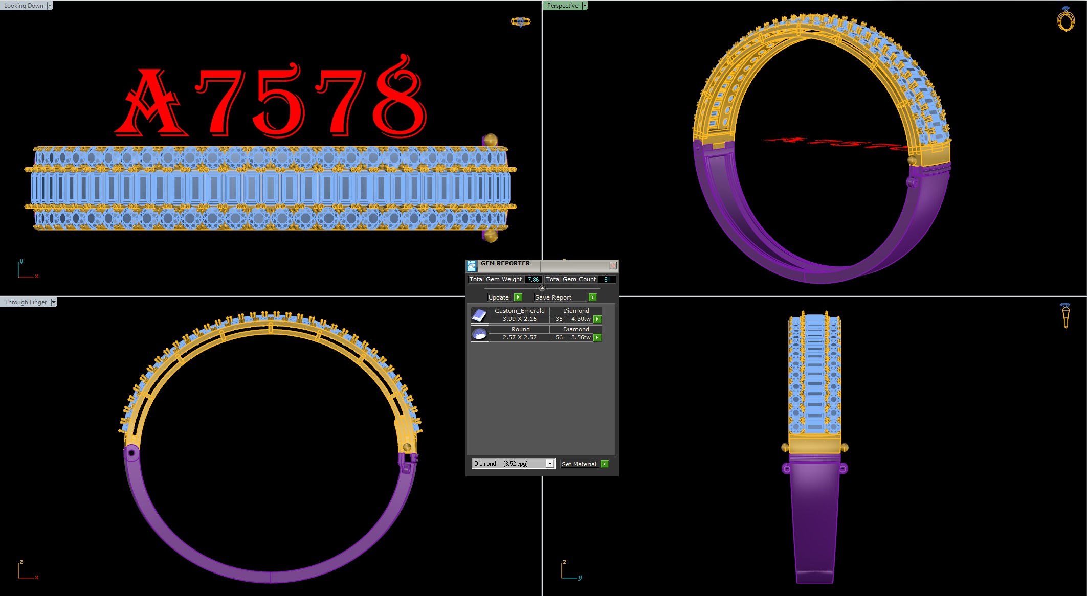 bangle bracelet 15 model  3D print model_5