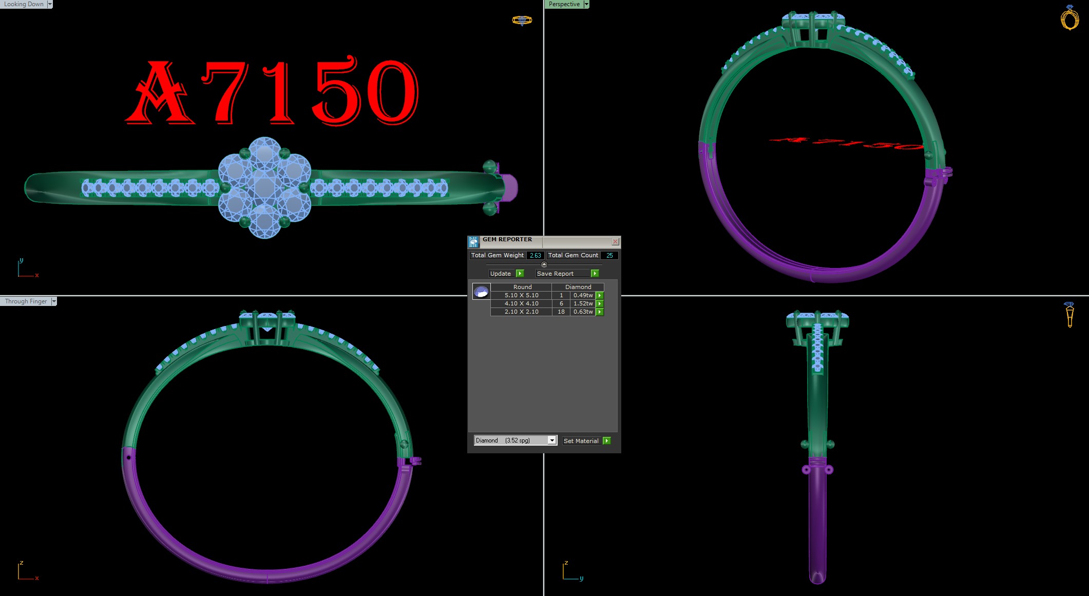 bangle bracelet 15 model  3D print model_2