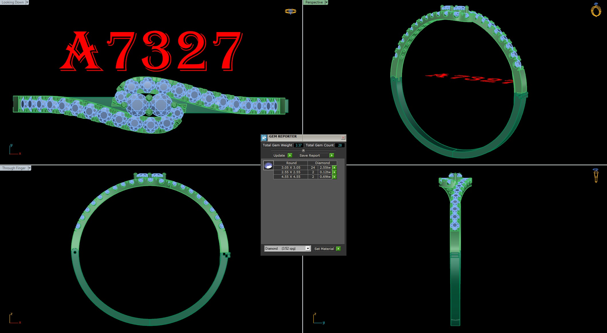 bangle bracelet 15 model  3D print model_3