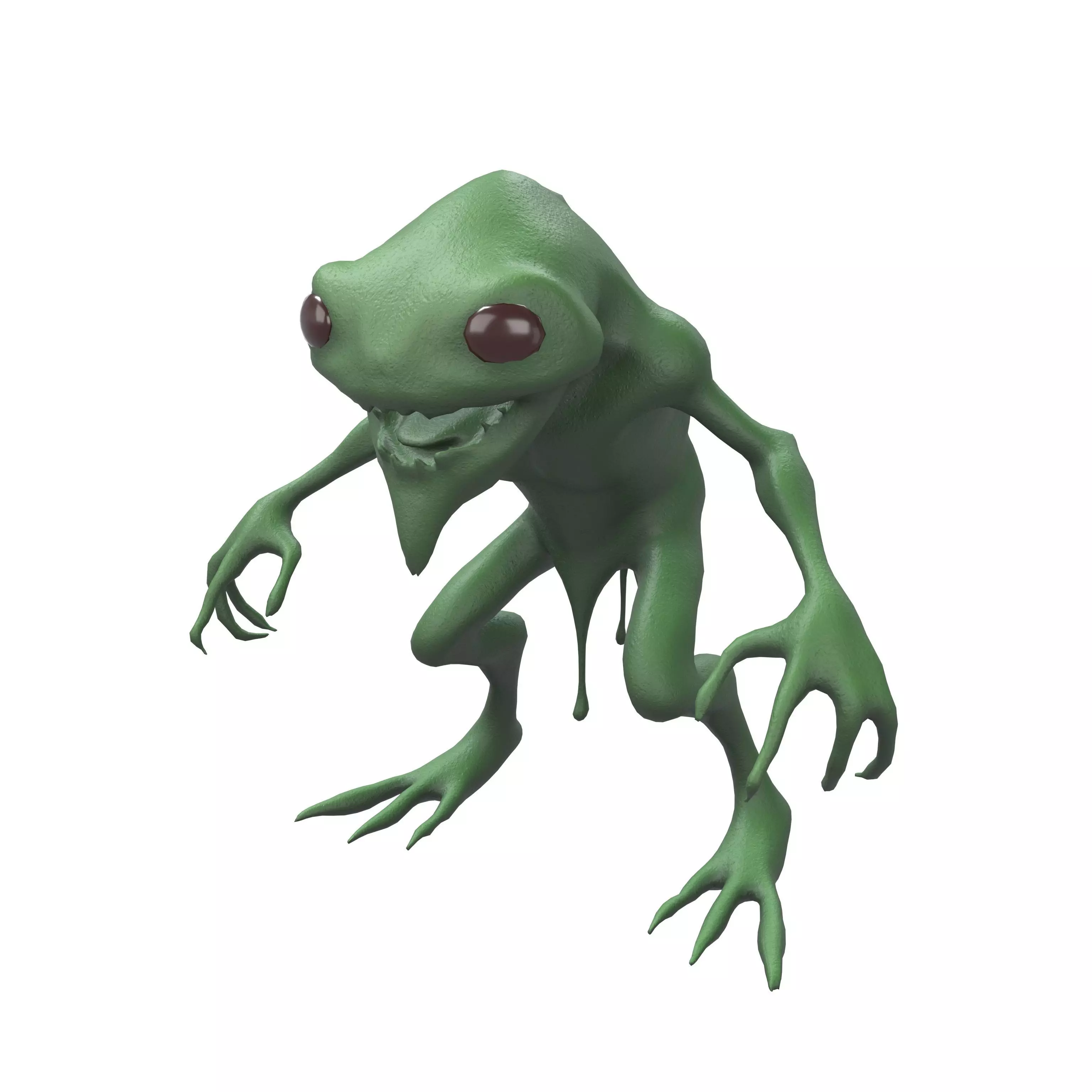 Cartoon Monster v5 003 Low-poly 3D model