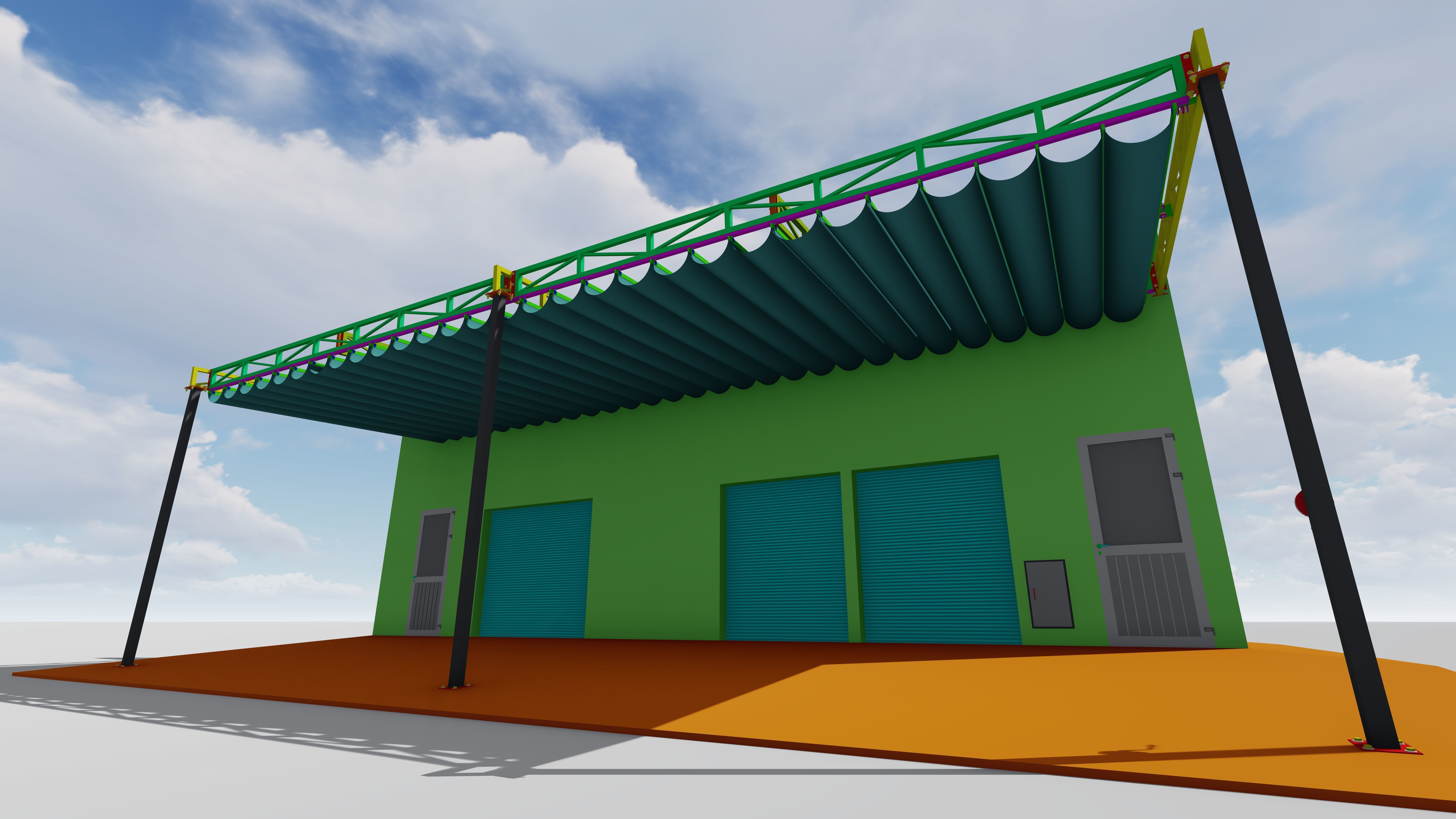 canopy 3D model_4
