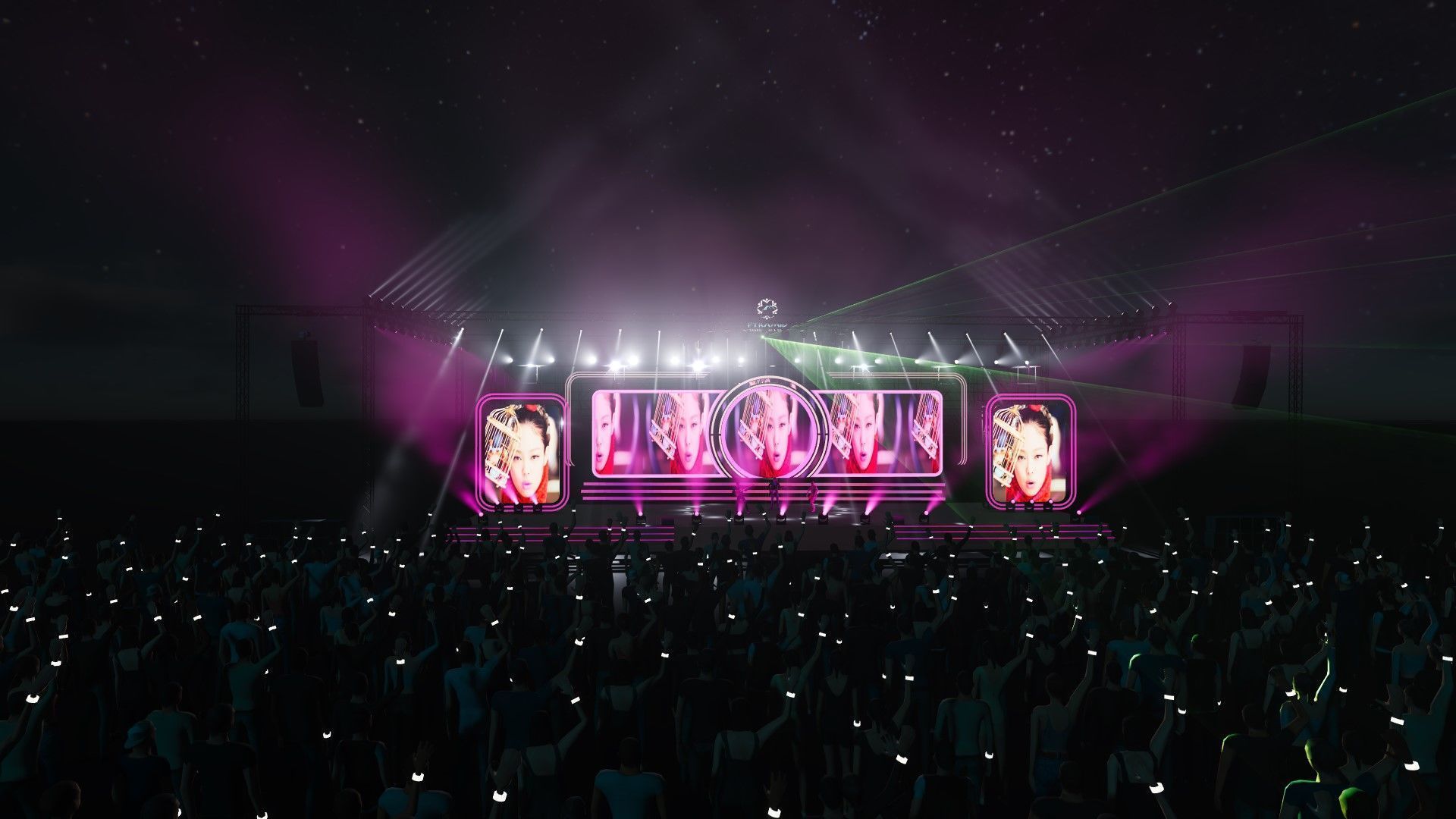 3d stage design for live show - 7 design 3d model  Texture_4