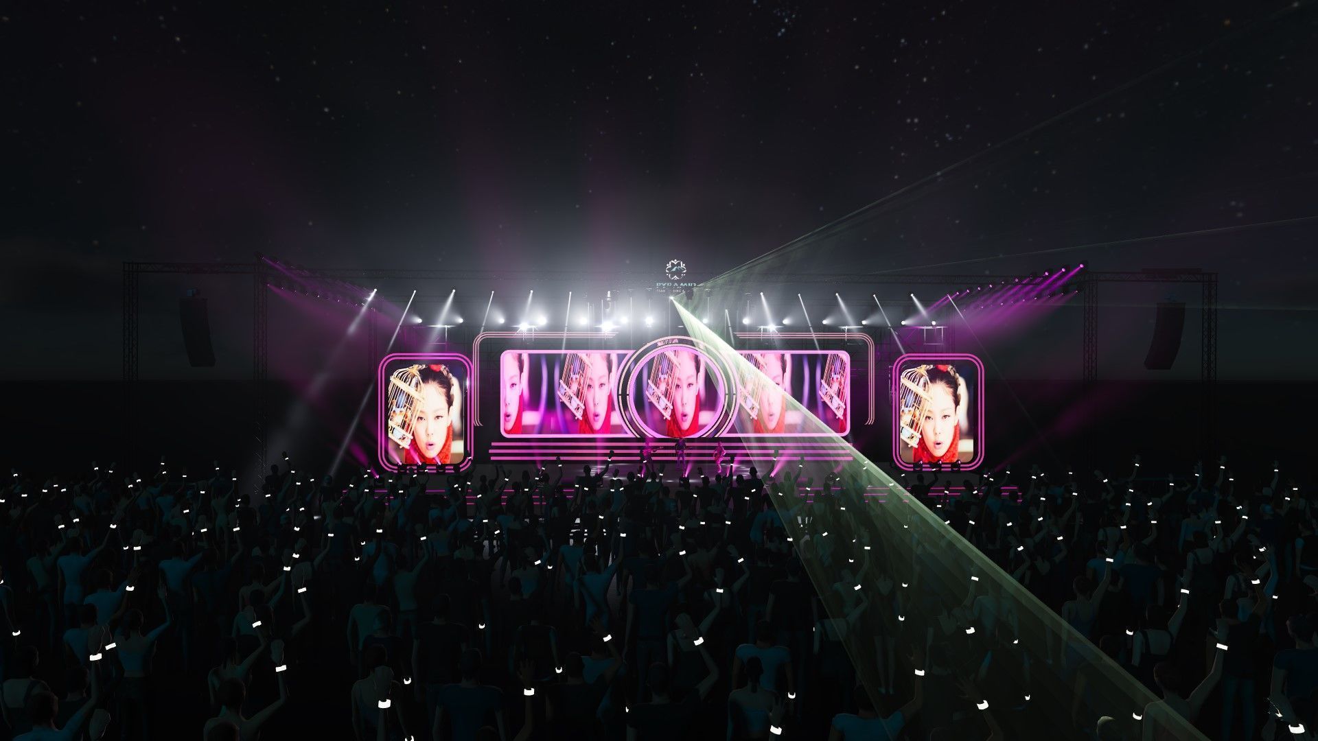 3d stage design for live show - 7 design 3d model  Texture_6