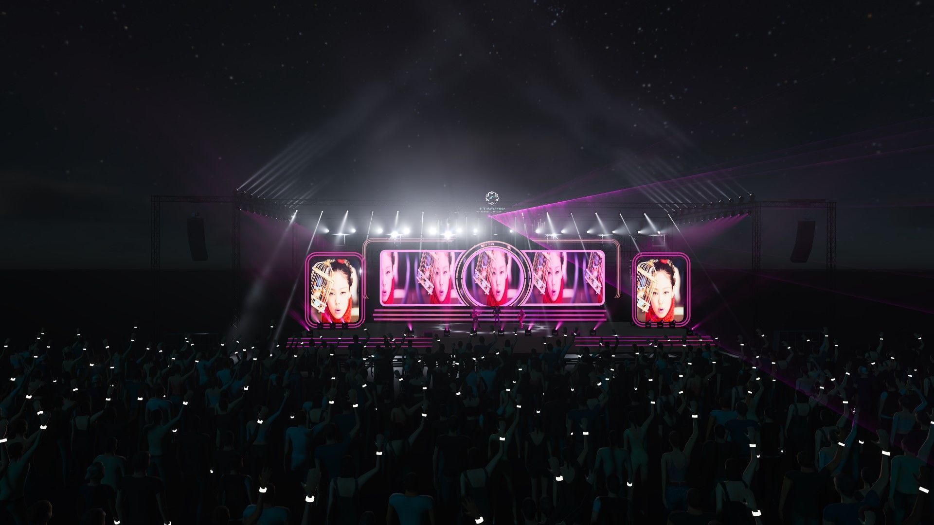 3d stage design for live show - 7 design 3d model  Texture_3