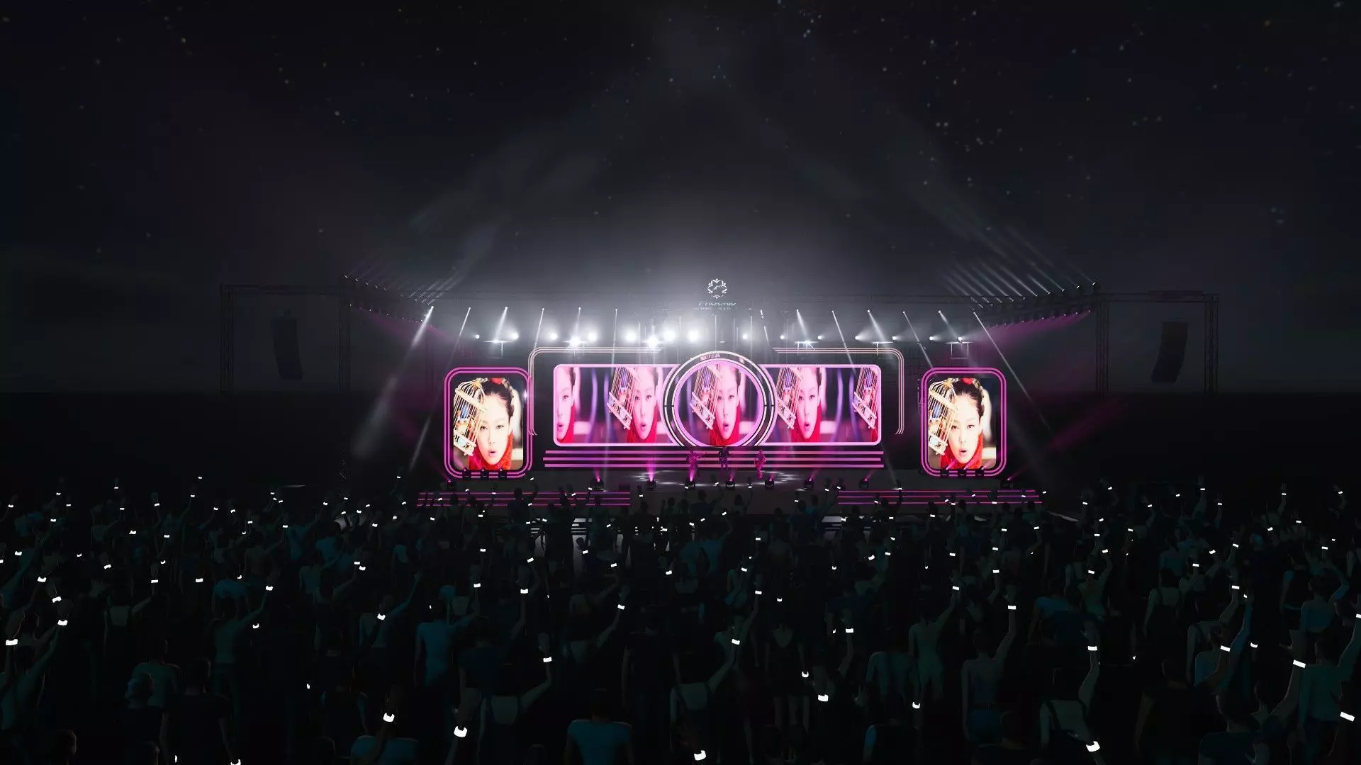 3d stage design for live show - 7 design 3d model  Texture_0