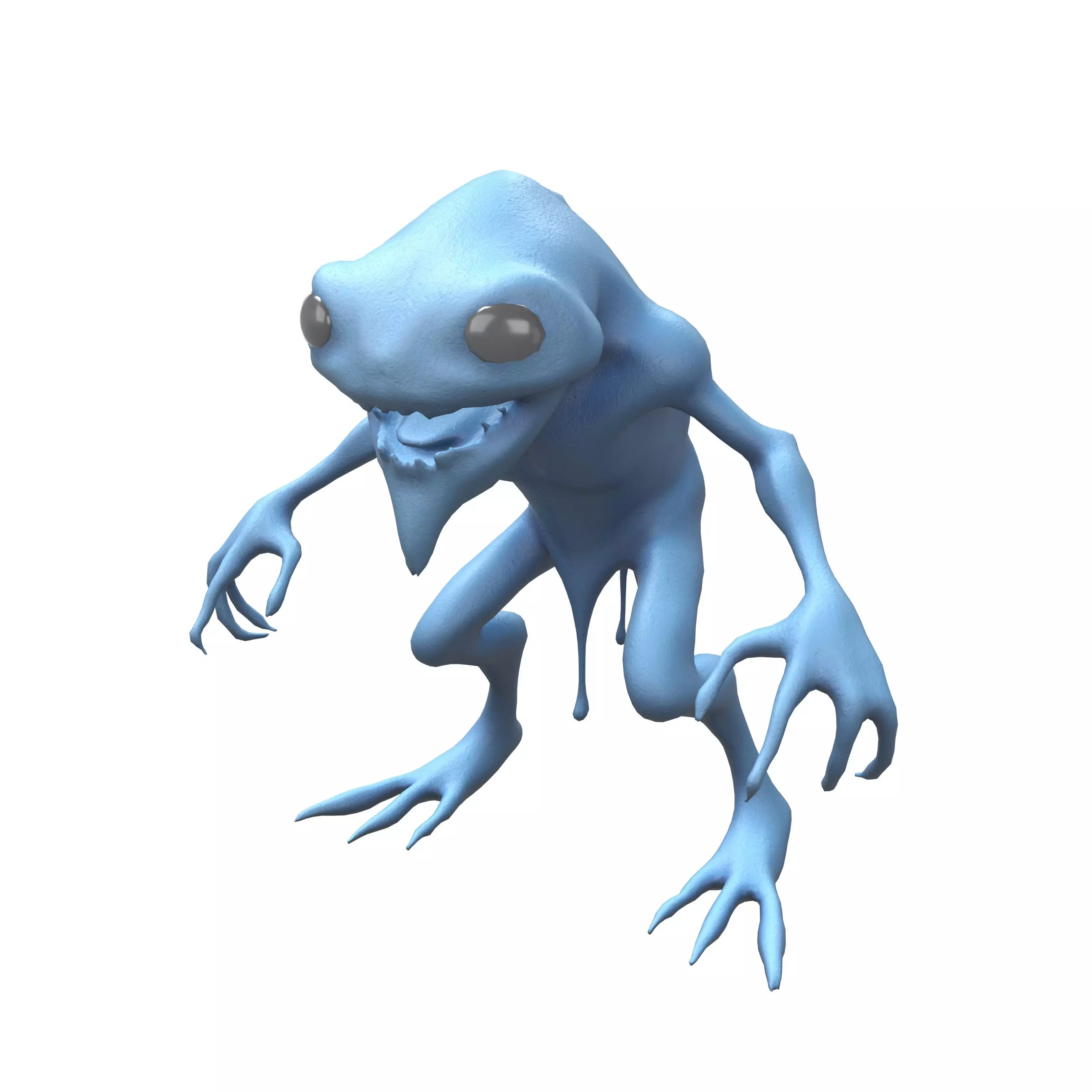 Cartoon Monster v5 001 Low-poly 3D model