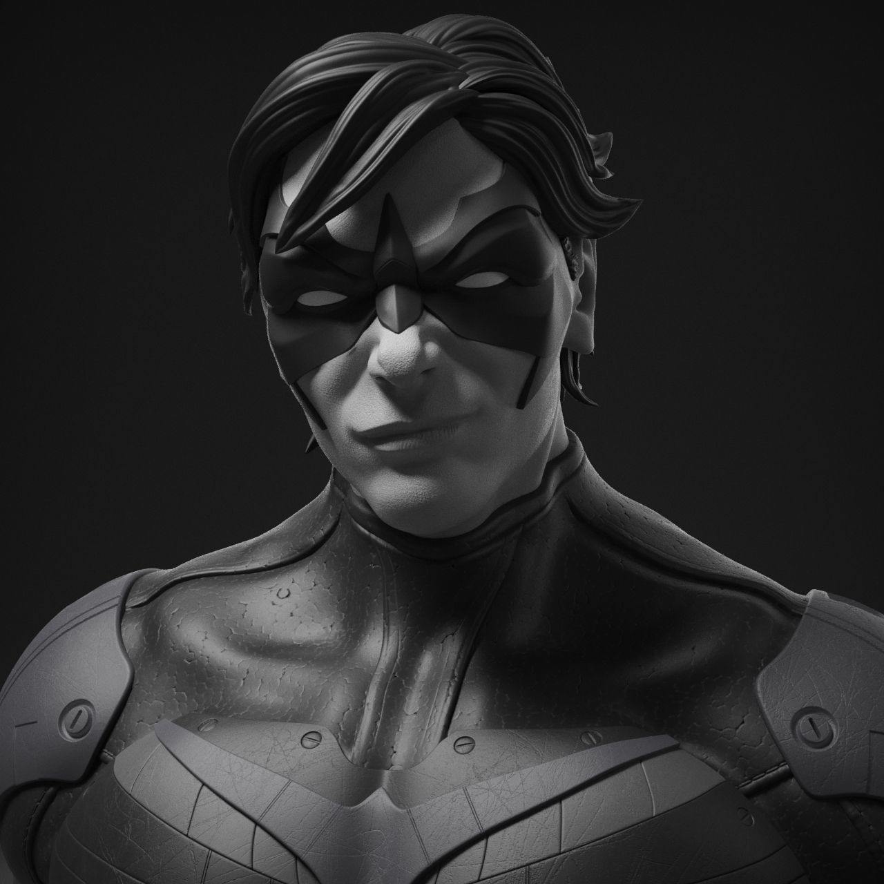 Nightwing Bust 3D print model_11
