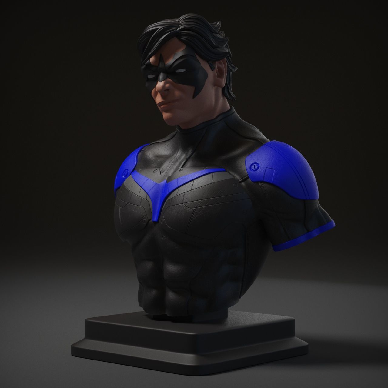 Nightwing Bust 3D print model_3