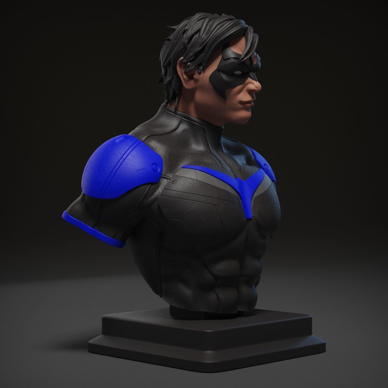 Nightwing Bust 3D print model_4