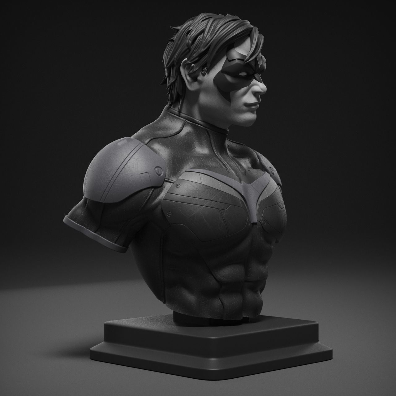 Nightwing Bust 3D print model_9