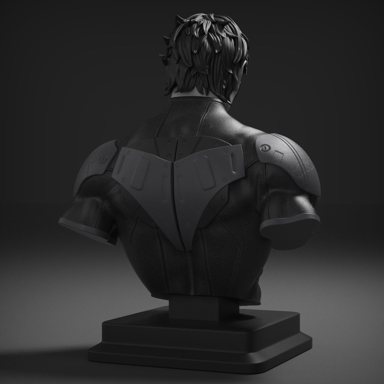 Nightwing Bust 3D print model_10