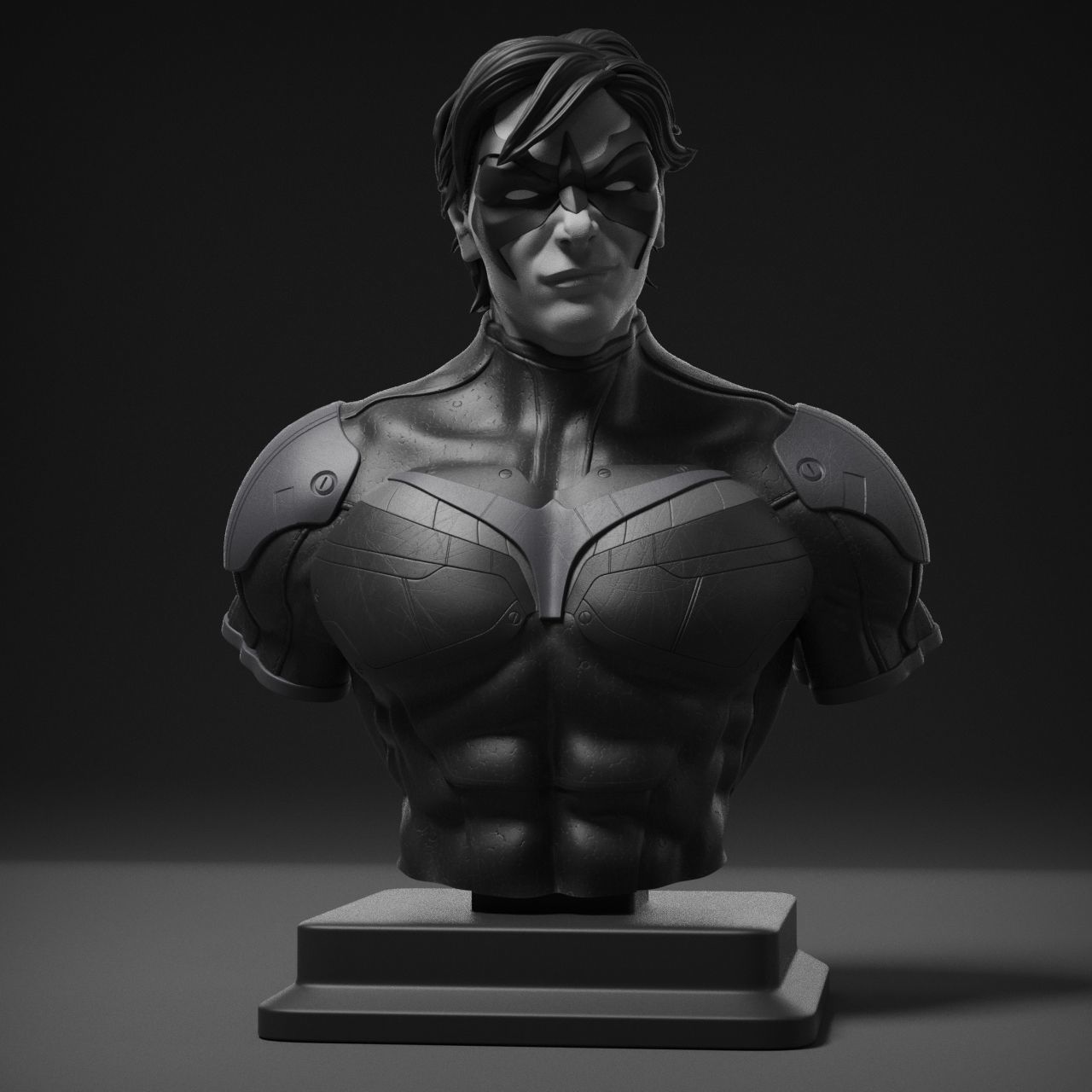 Nightwing Bust 3D print model_7
