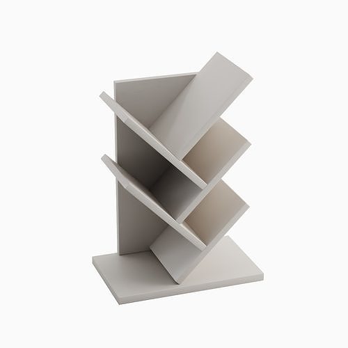 Small Bookshelf 02 Low-poly 3D model