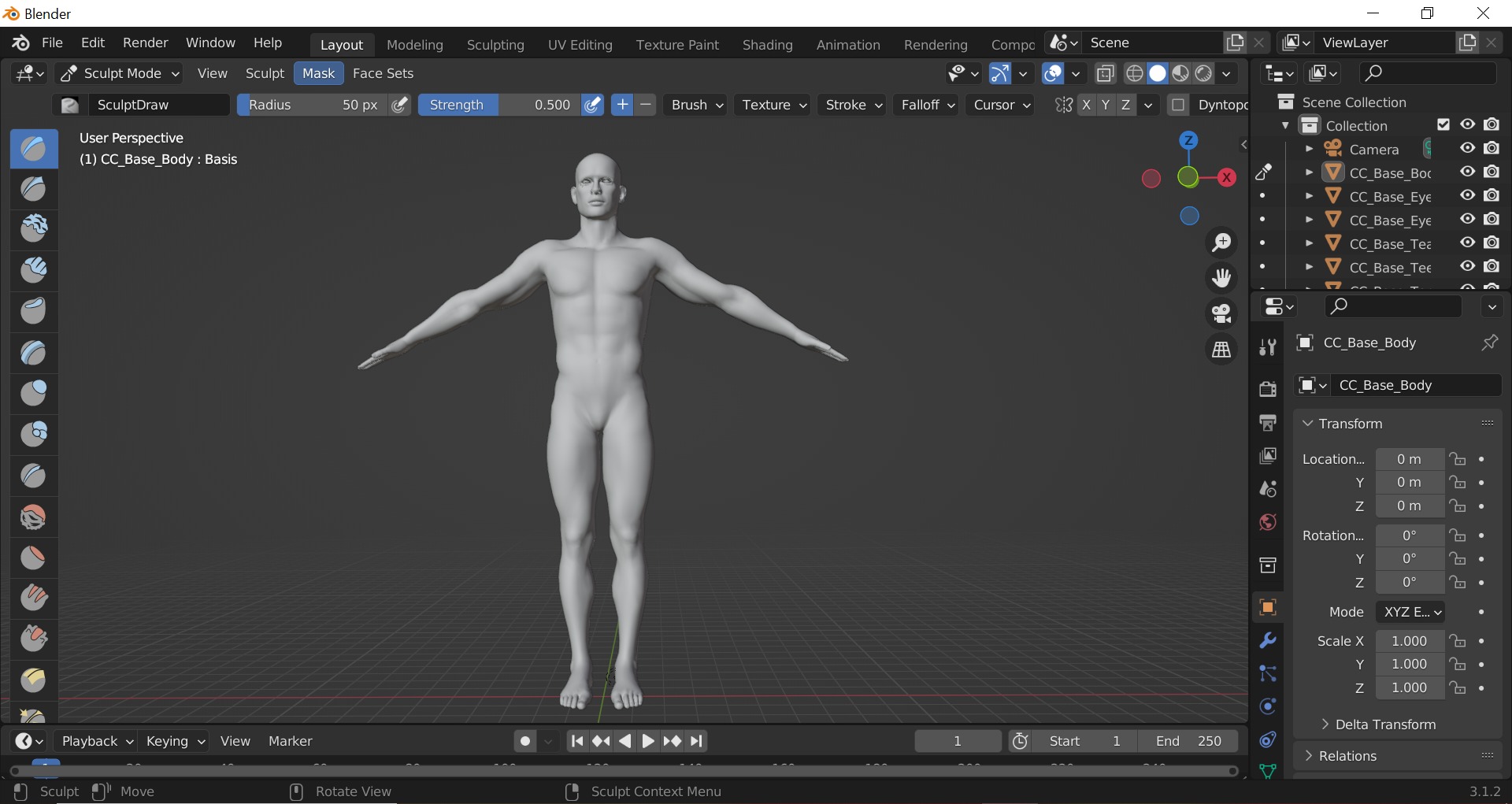 Male Body 3D model_7