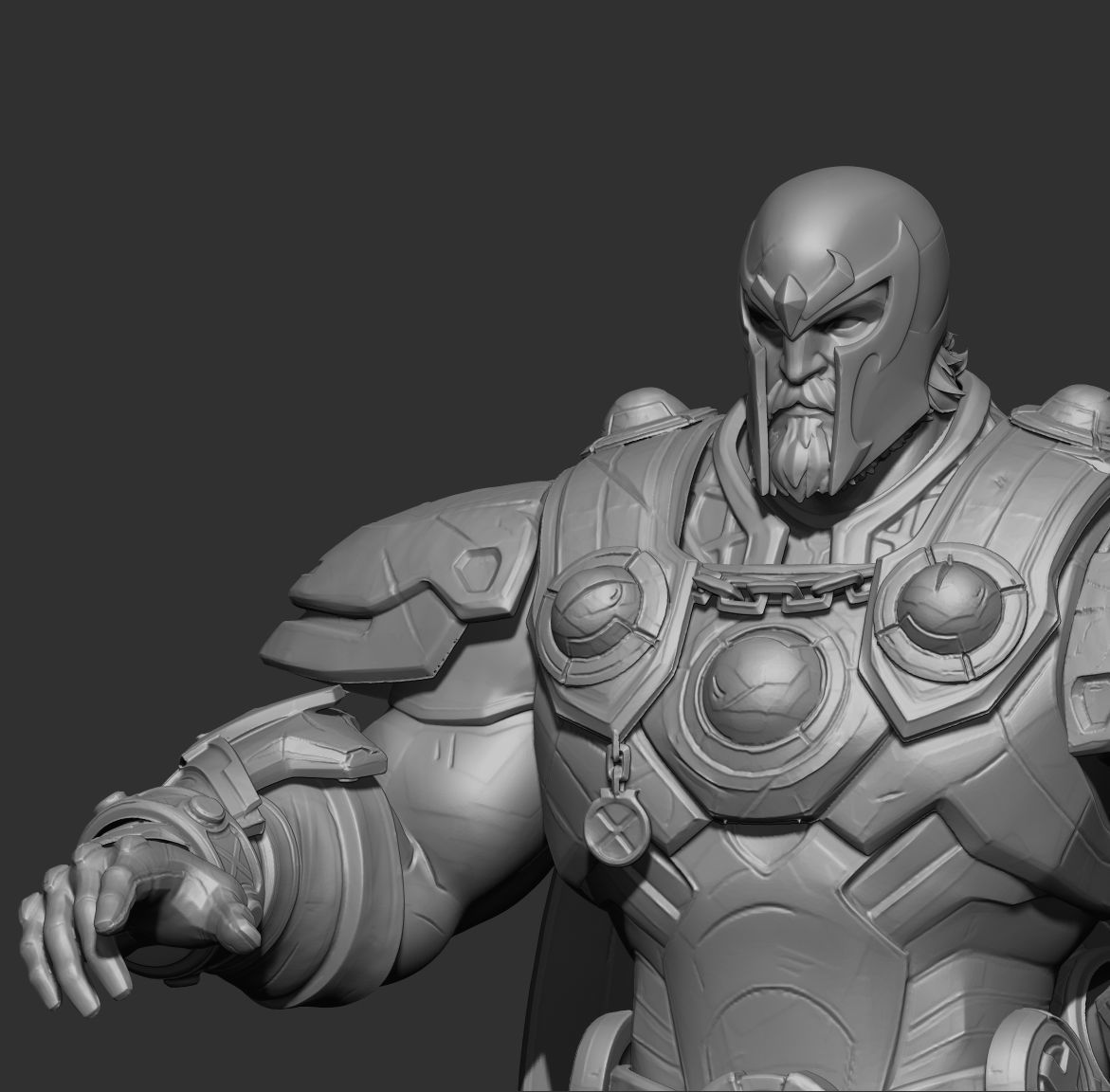 magneto figure  3D print model_6