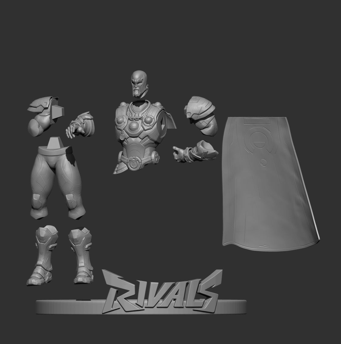 magneto figure  3D print model_8