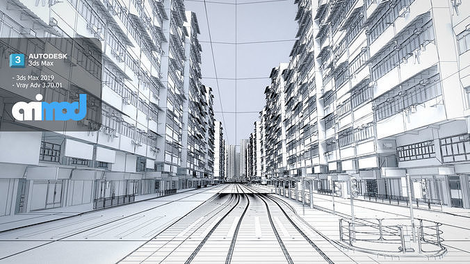 HK Street 0001 3D model 6