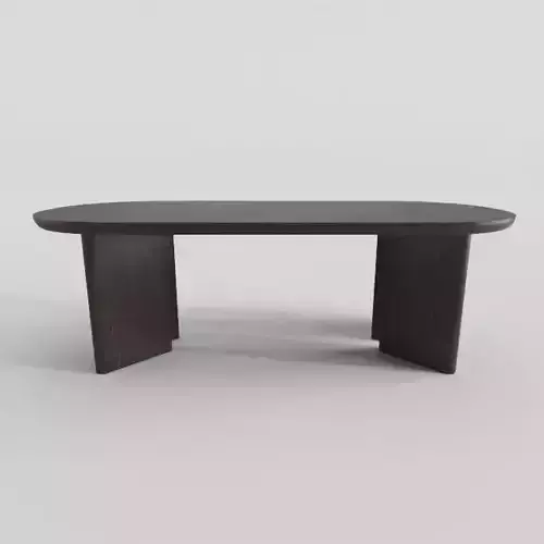 7976 black dinning table 3D model