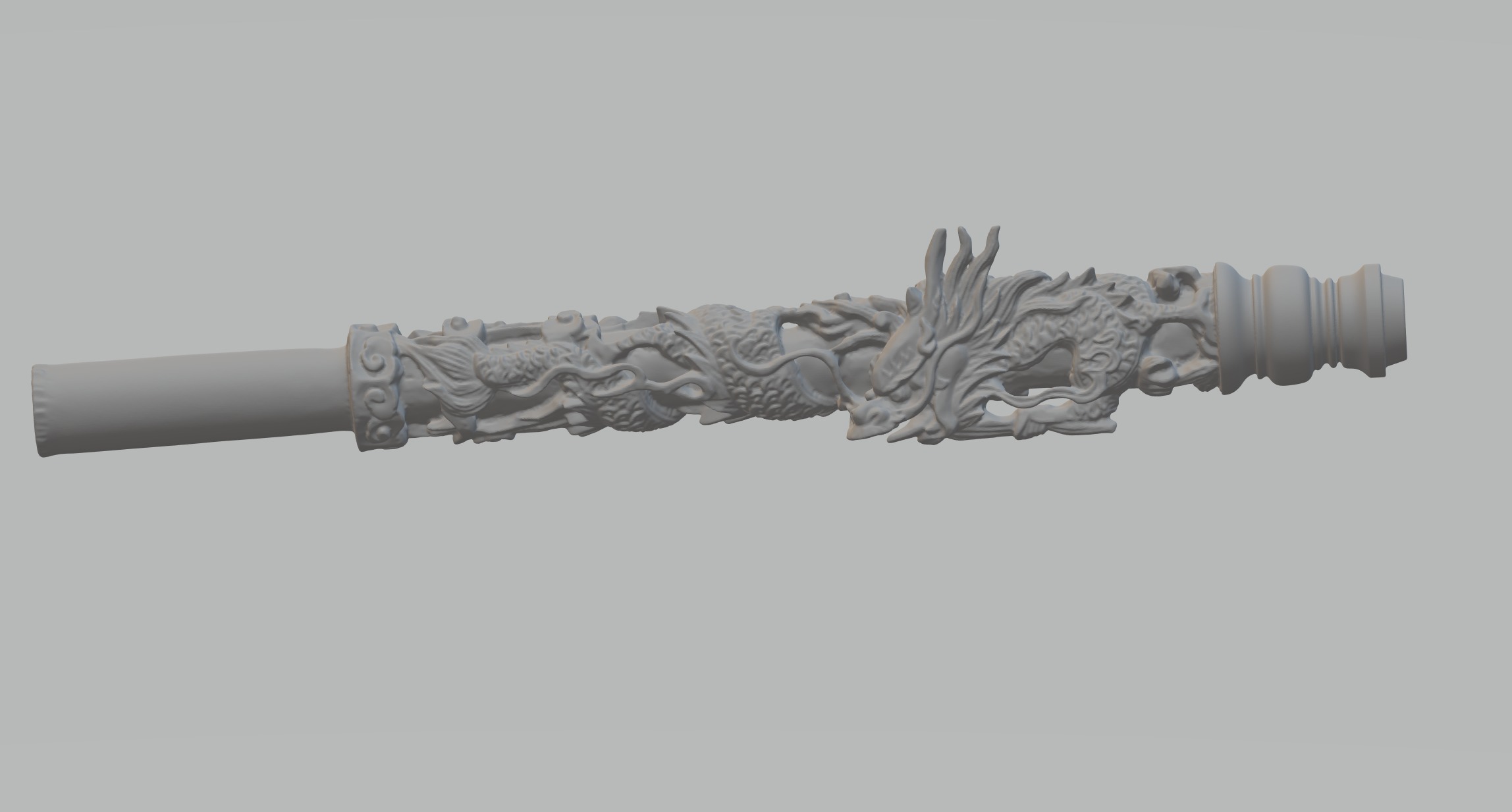 Wukong Weapon - Chinese Combat Staff 3D print model_1