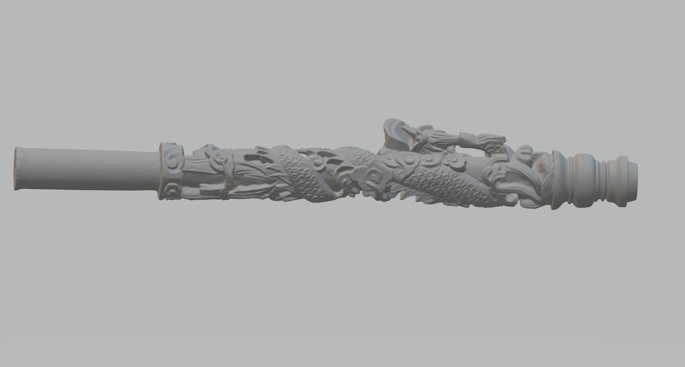 Wukong Weapon - Chinese Combat Staff 3D print model_2