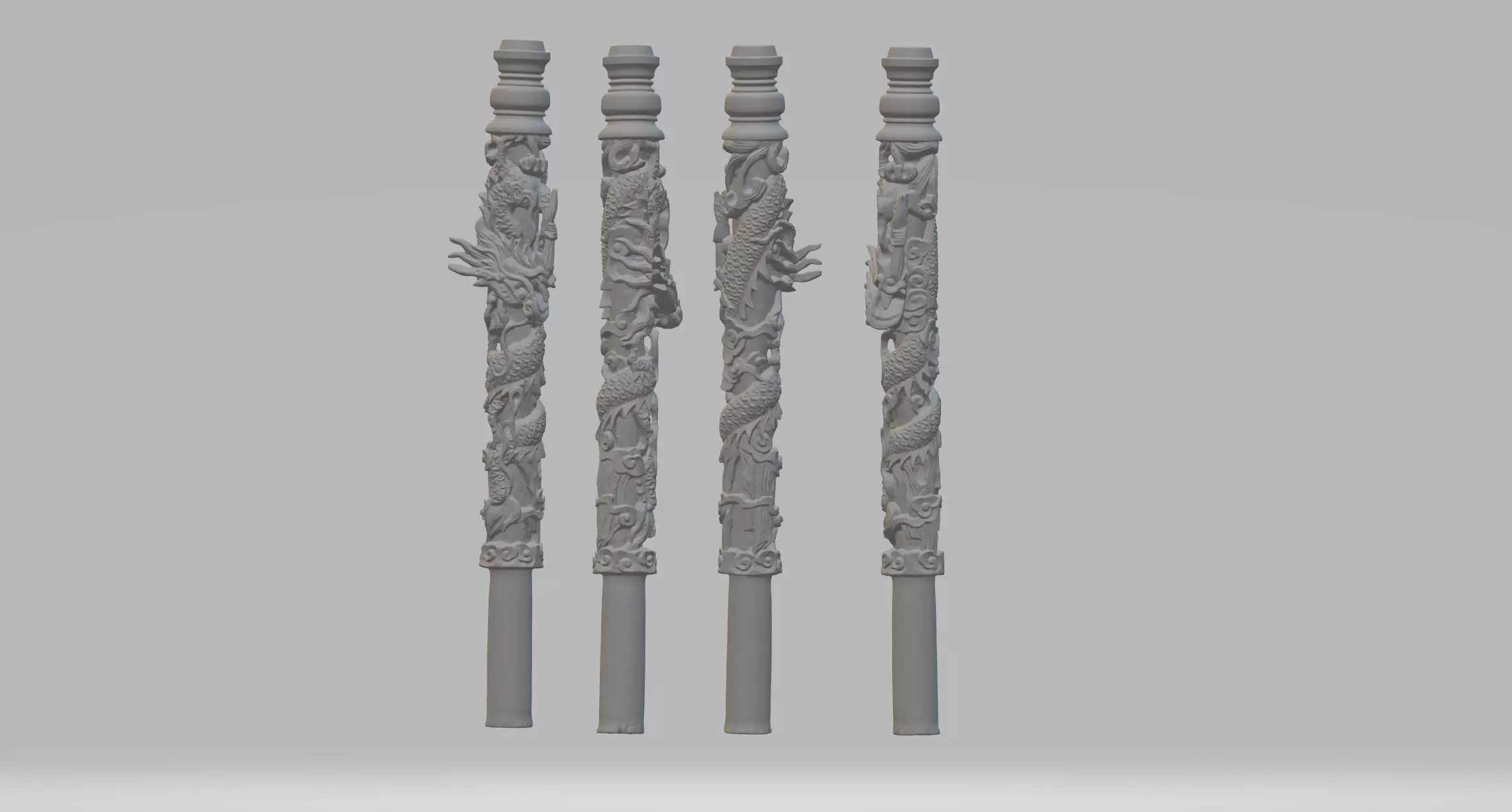 Wukong Weapon - Chinese Combat Staff 3D print model_0