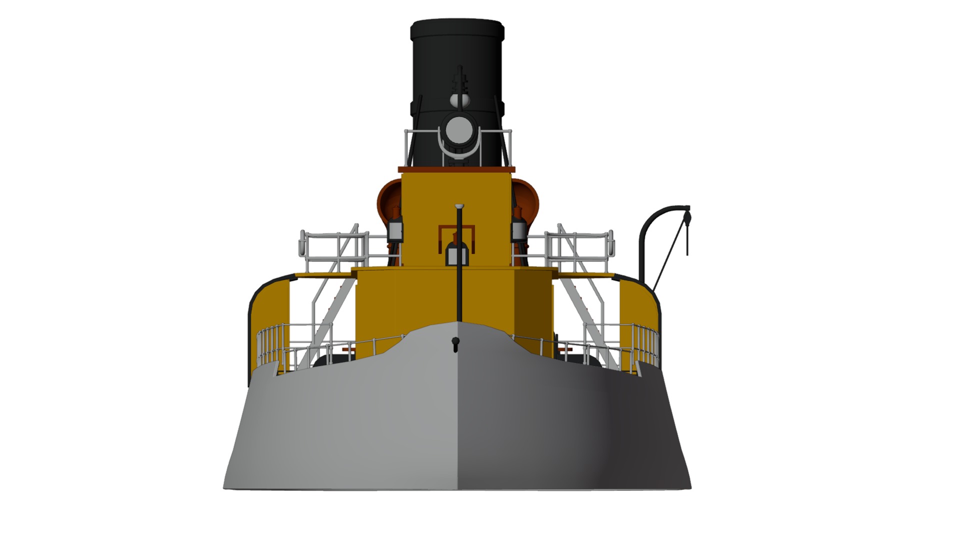 Gardenga river icebreaker 1904 3D model_11