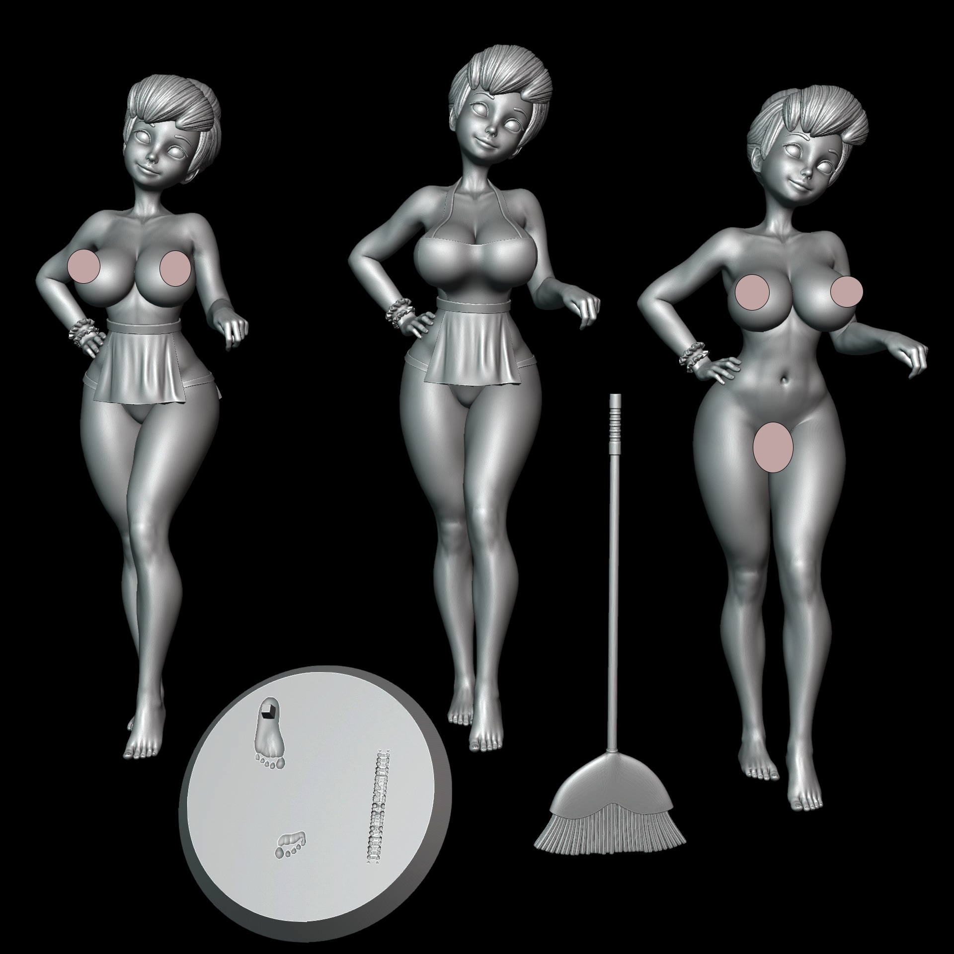 TinkerBell - Housewife Maid Version 3D print model_9