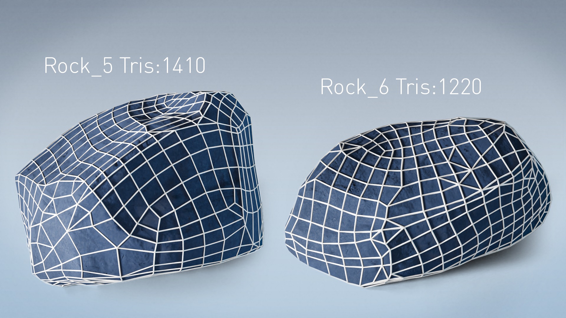 Stylized Rock Desert collection 15 Low-poly 3D model - V2 Low-poly 3D model_18