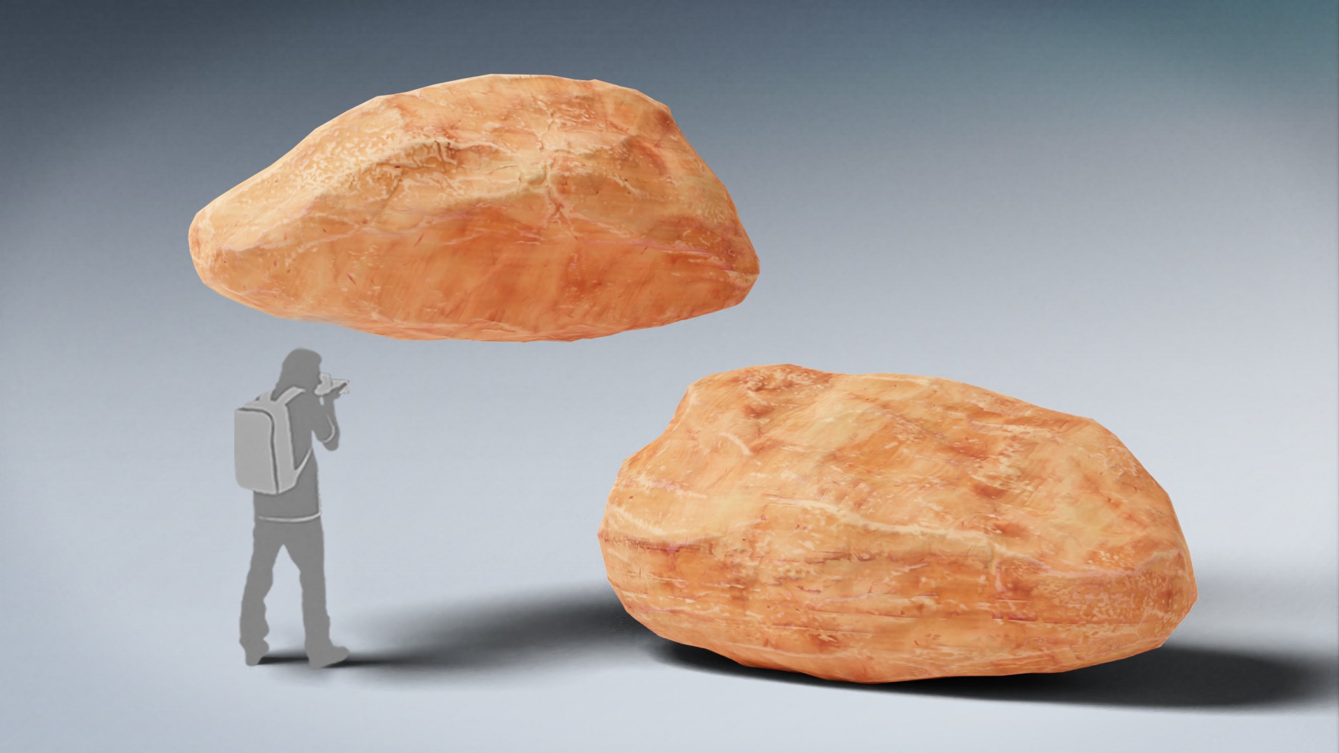 Stylized Rock Desert collection 15 Low-poly 3D model - V2 Low-poly 3D model_10