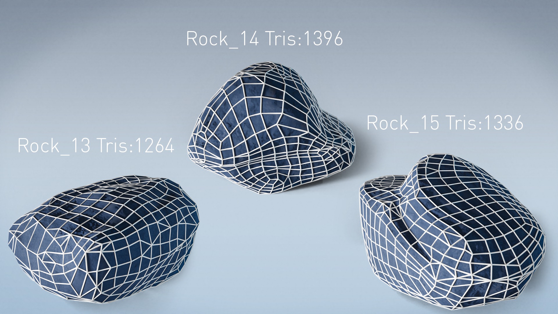 Stylized Rock Desert collection 15 Low-poly 3D model - V2 Low-poly 3D model_22