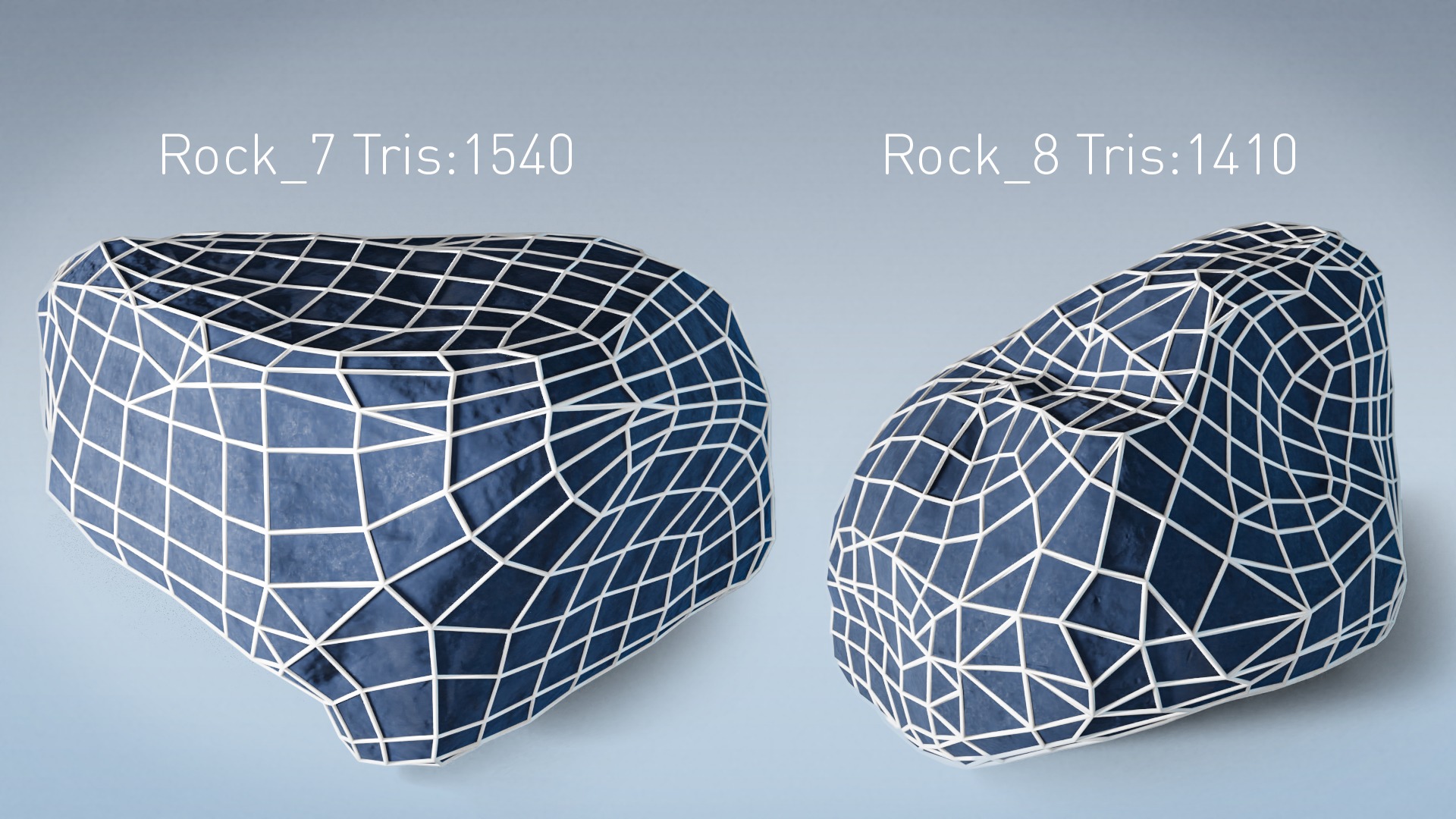Stylized Rock Desert collection 15 Low-poly 3D model - V2 Low-poly 3D model_19