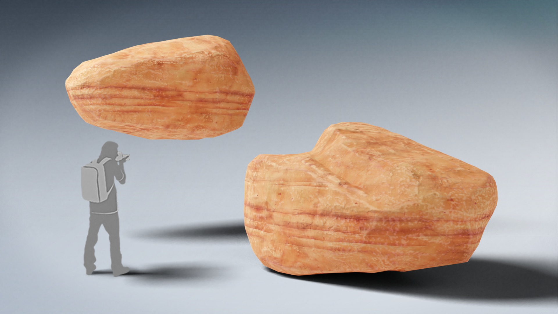 Stylized Rock Desert collection 15 Low-poly 3D model - V2 Low-poly 3D model_15