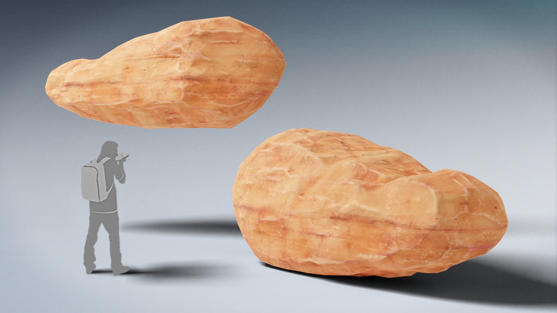 Stylized Rock Desert collection 15 Low-poly 3D model - V2 Low-poly 3D model_12