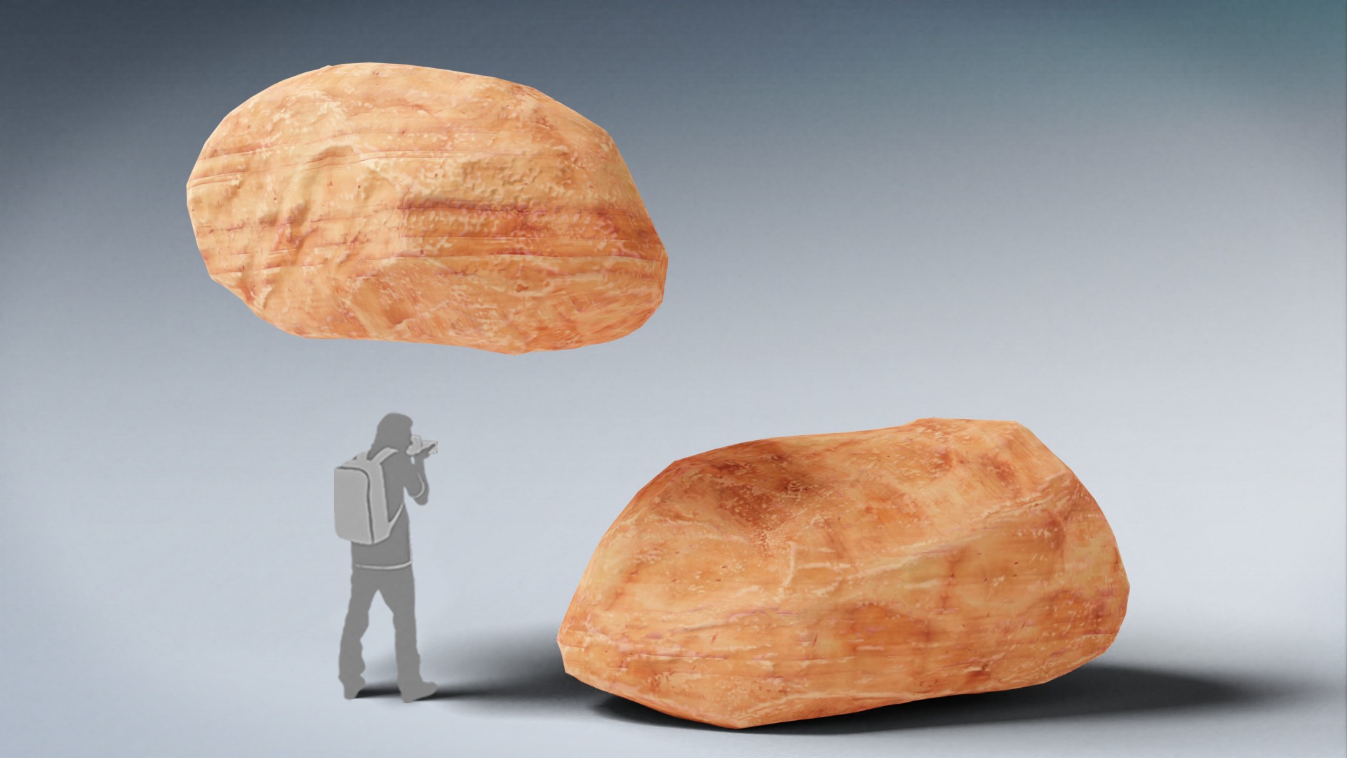 Stylized Rock Desert collection 15 Low-poly 3D model - V2 Low-poly 3D model_6