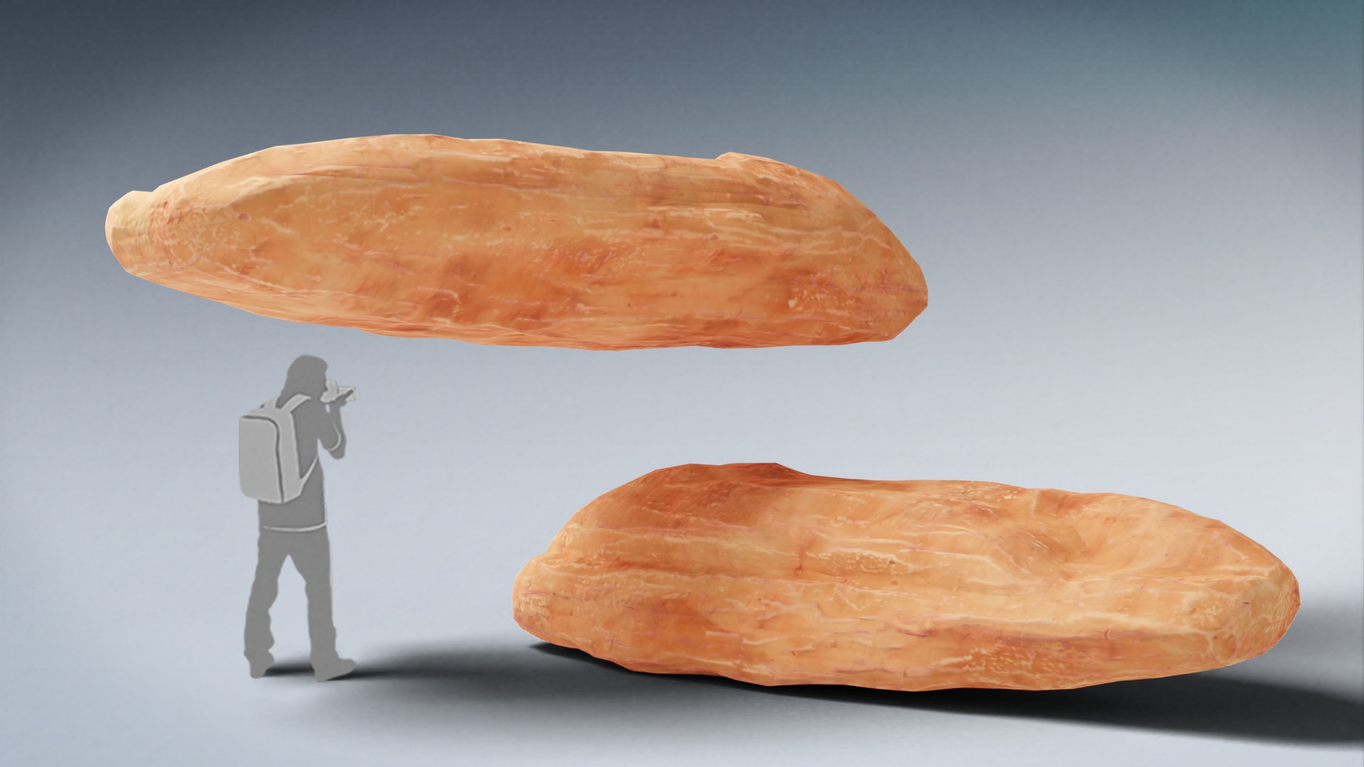 Stylized Rock Desert collection 15 Low-poly 3D model - V2 Low-poly 3D model_11