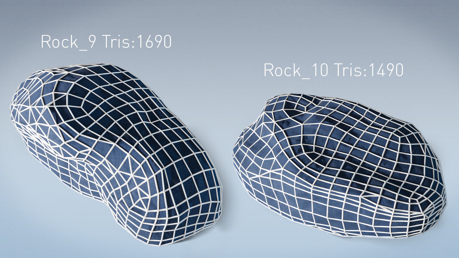 Stylized Rock Desert collection 15 Low-poly 3D model - V2 Low-poly 3D model_20