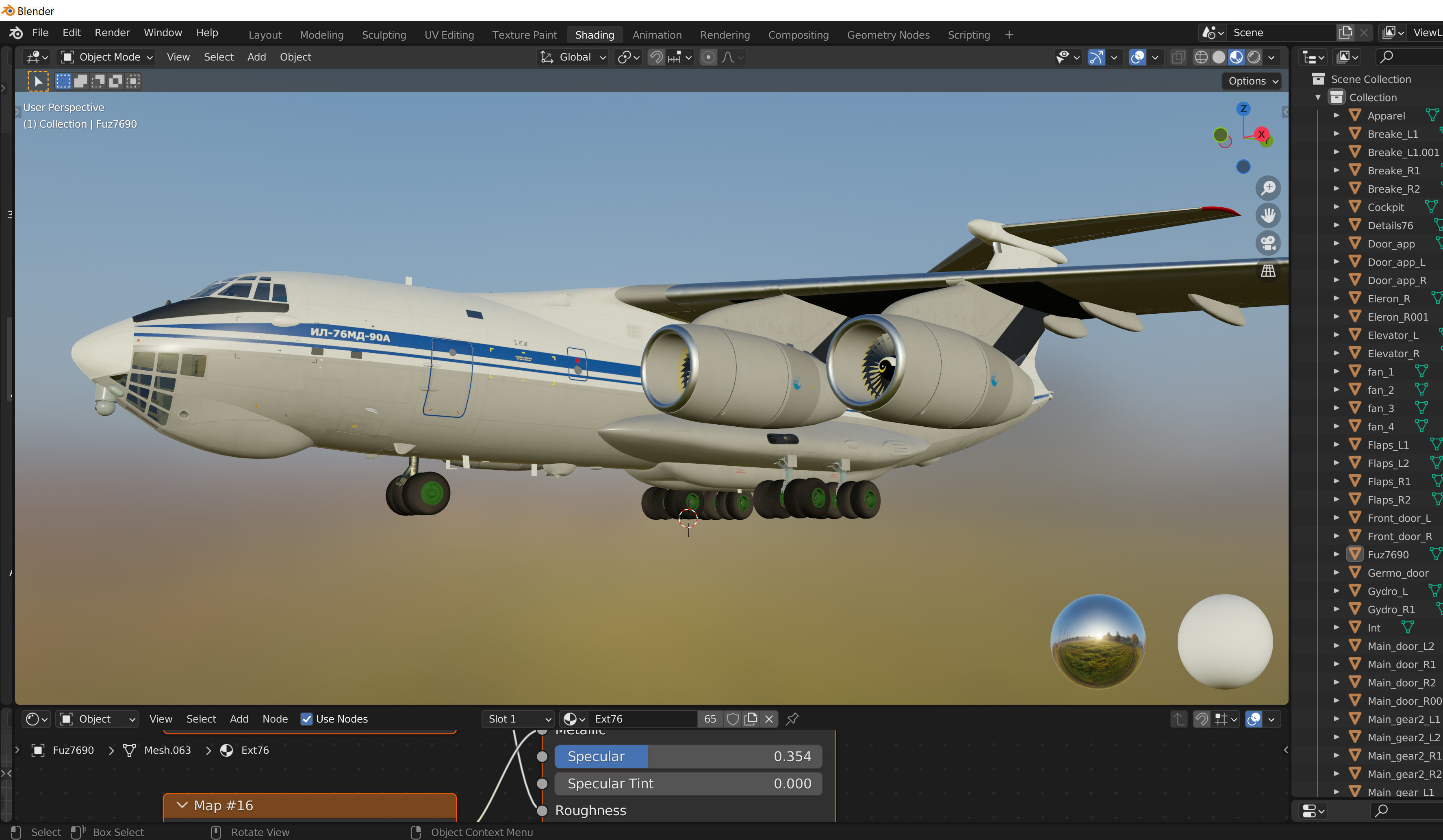 Il-76 MD-90A Airlifter 3D model_18