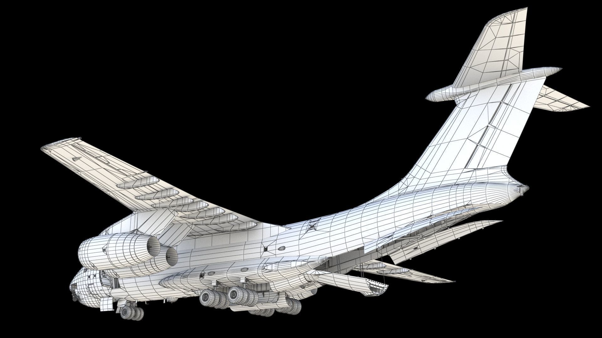 Il-76 MD-90A Airlifter 3D model_23