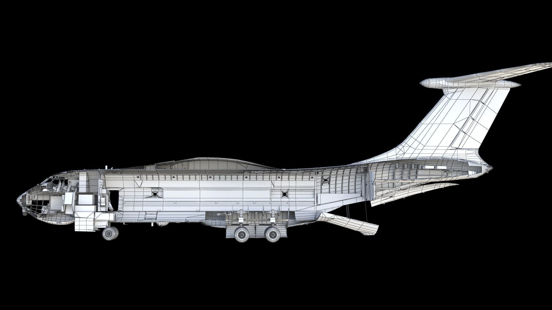 Il-76 MD-90A Airlifter 3D model_27