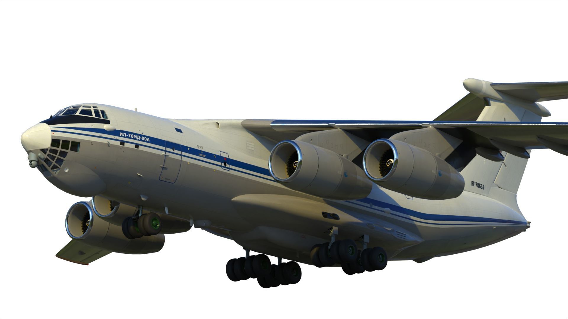 Il-76 MD-90A Airlifter 3D model_12