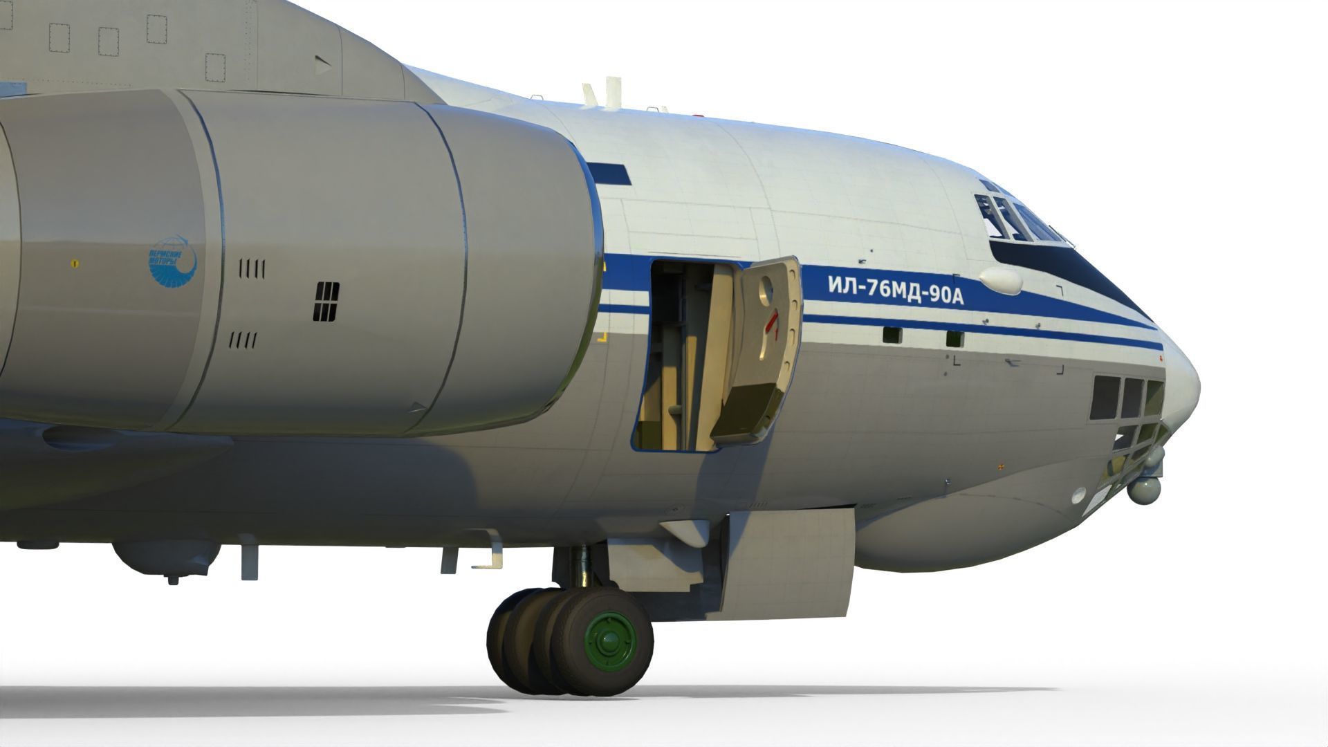Il-76 MD-90A Airlifter 3D model_8