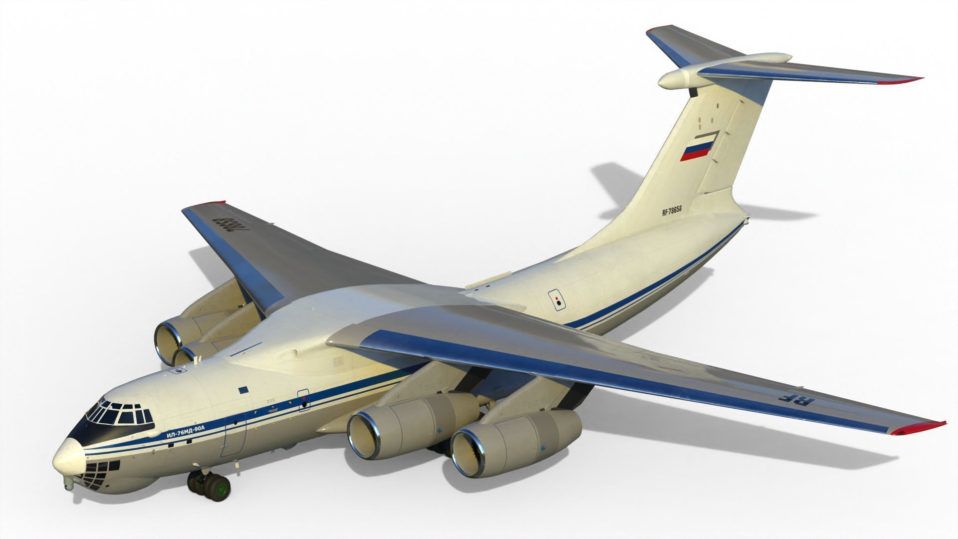 Il-76 MD-90A Airlifter 3D model_5