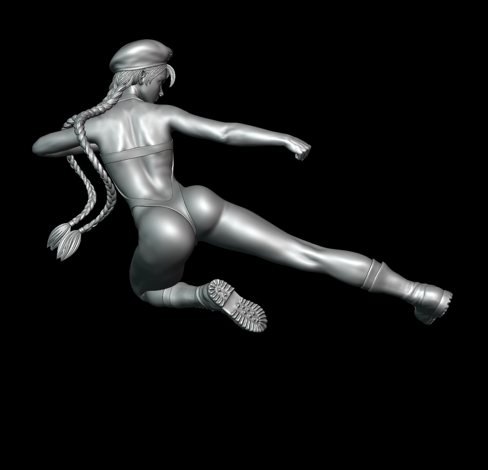 Chun-Li VS Cammy - Street Fighter - Diorama 3D print model_16