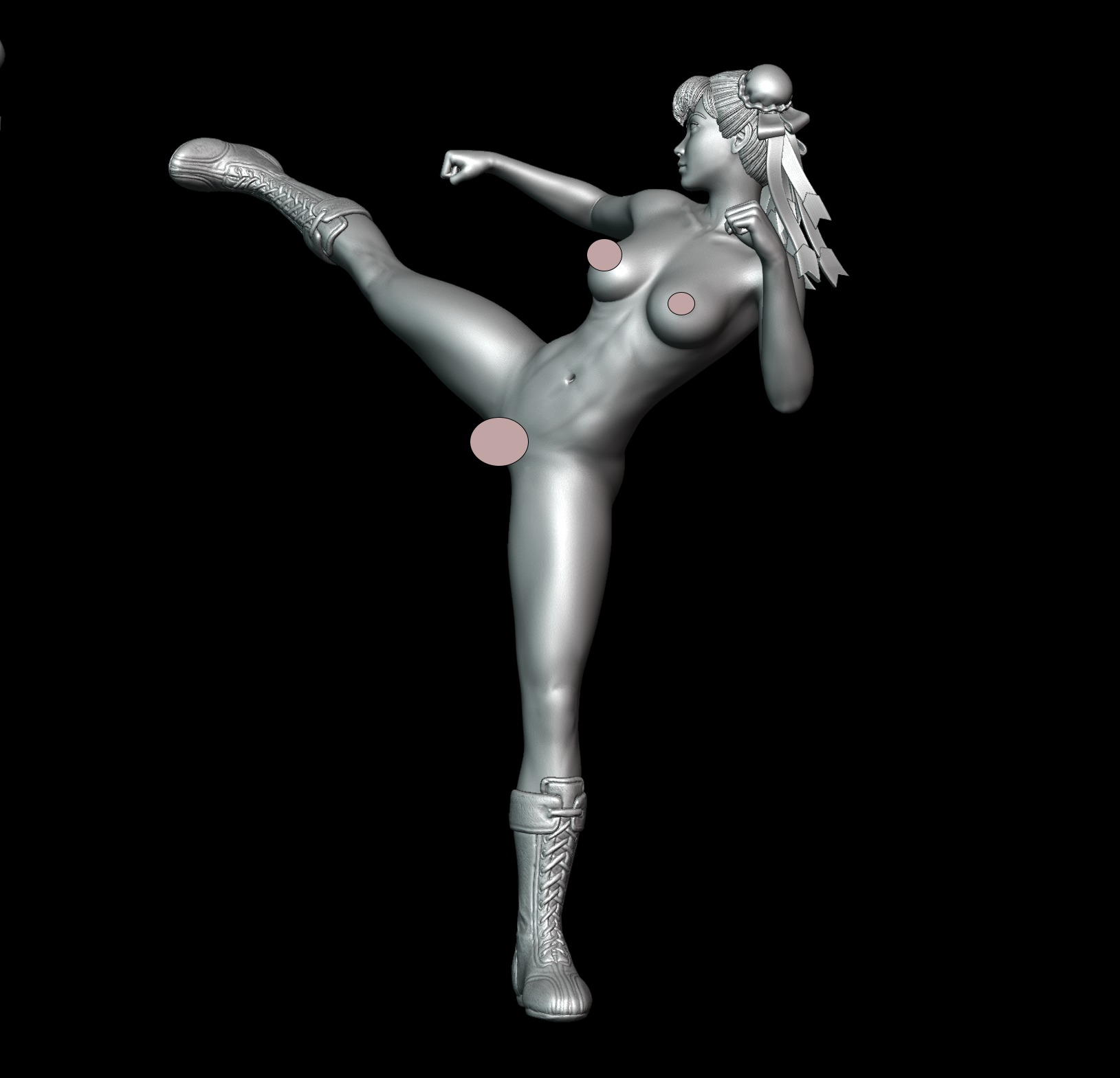 Chun-Li VS Cammy - Street Fighter - Diorama 3D print model_14