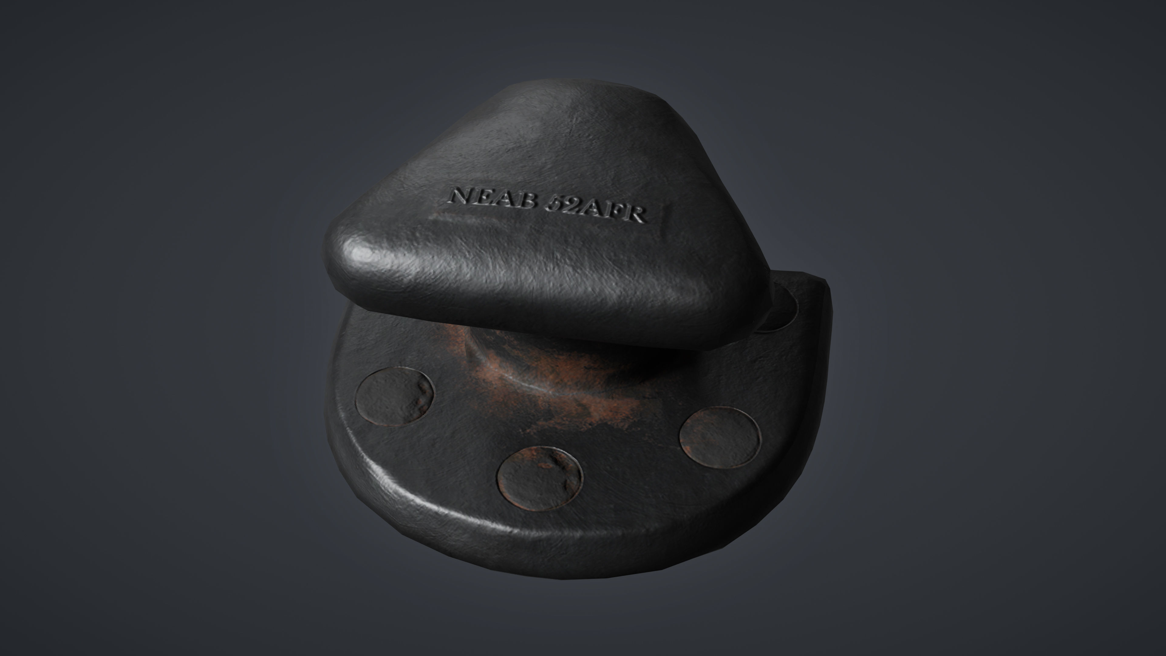 Mooring Bollard Game Ready Low-poly 3D Model Low-poly 3D model_2